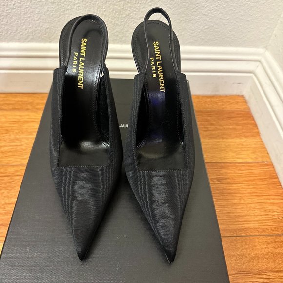 Saint Laurent Raven Slingback Pumps - Picture 1 of 5